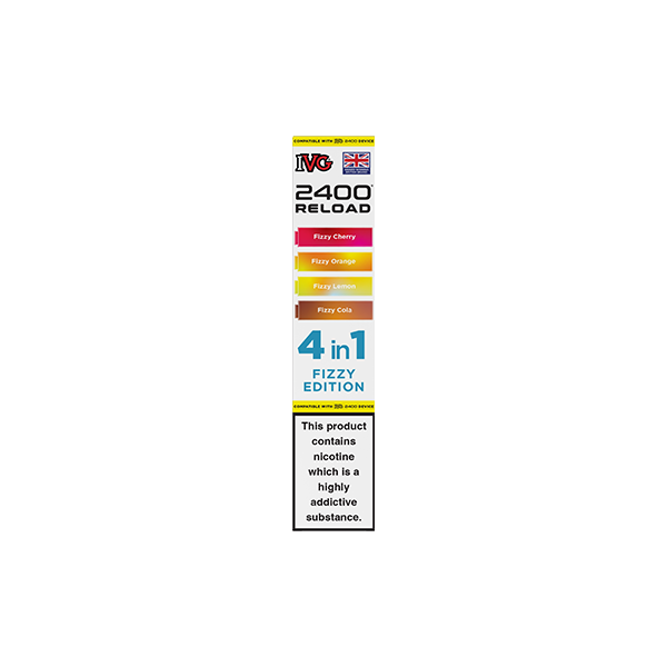 20mg IVG 2400 Reload Multi Edition Prefilled Pods 2ml 2400 Puffs - 4 Pcs