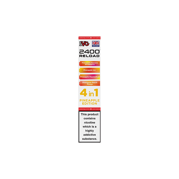 20mg IVG 2400 Reload Multi Edition Prefilled Pods 2ml 2400 Puffs - 4 Pcs