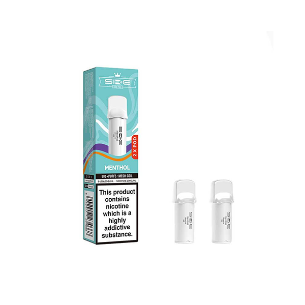 20mg SKE Crystal Pro Replacement Prefilled Pods 2ml 1200 Puffs - 2 Pcs