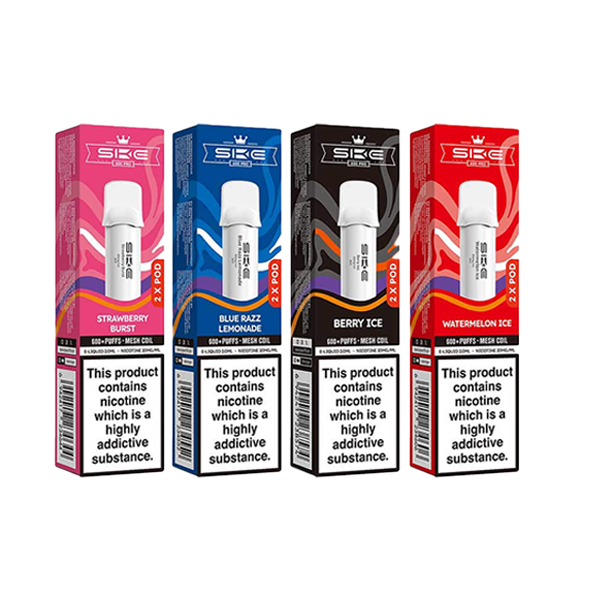 20mg SKE Crystal Pro Replacement Prefilled Pods 2ml 1200 Puffs - 2 Pcs