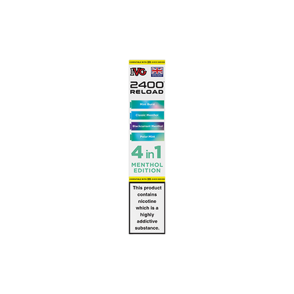 20mg IVG 2400 Reload Multi Edition Prefilled Pods 2ml 2400 Puffs - 4 Pcs
