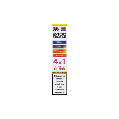 20mg IVG 2400 Reload Multi Edition Prefilled Pods 2ml 2400 Puffs - 4 Pcs