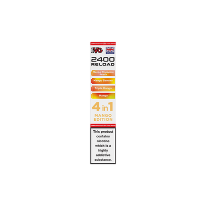 20mg IVG 2400 Reload Multi Edition Prefilled Pods 2ml 2400 Puffs - 4 Pcs