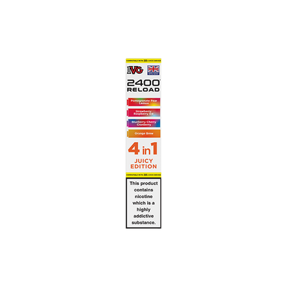 20mg IVG 2400 Reload Multi Edition Prefilled Pods 2ml 2400 Puffs - 4 Pcs