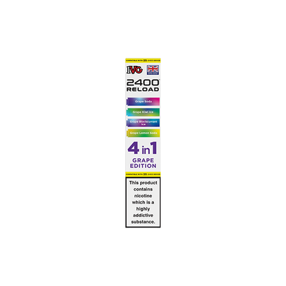 20mg IVG 2400 Reload Multi Edition Prefilled Pods 2ml 2400 Puffs - 4 Pcs