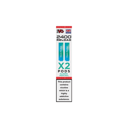 20mg IVG 2400 Reload Prefilled Pods 2ml 2400 Puffs - 2 Pcs