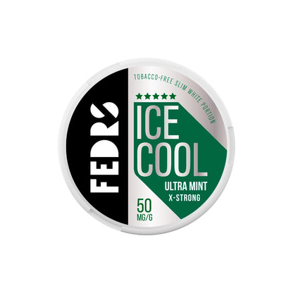 50mg FEDRS Ice Cool X-Strong Nicotine Pouch - 20 Pouches