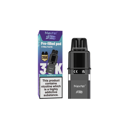 20mg Maxfel Ultra Pro Replacement Prefilled Pods 17500 Puffs