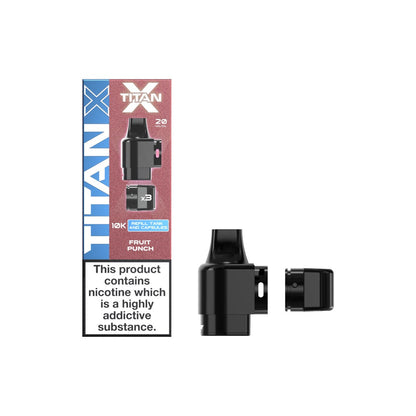 20mg Titan X 10k Puff Prefilled Pods